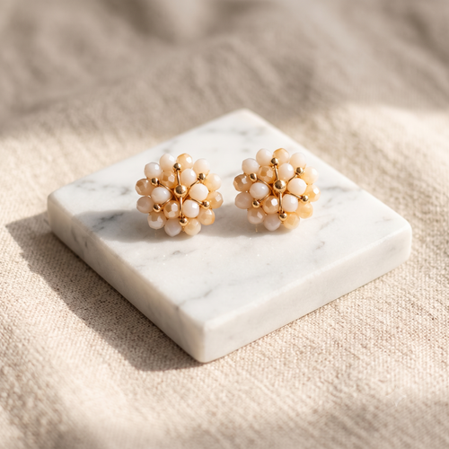 Aretes Doble Flor Small